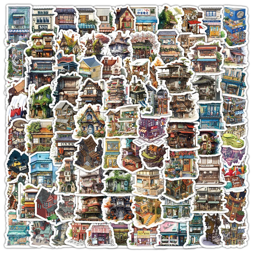 Retro Convenience Store Stickers - Waterproof for Skateboard, Laptop, Phone, Car - 10/30/50/100pcs