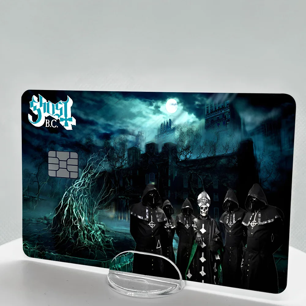 Ghost Band Card Cover Stickers - 4 Pack