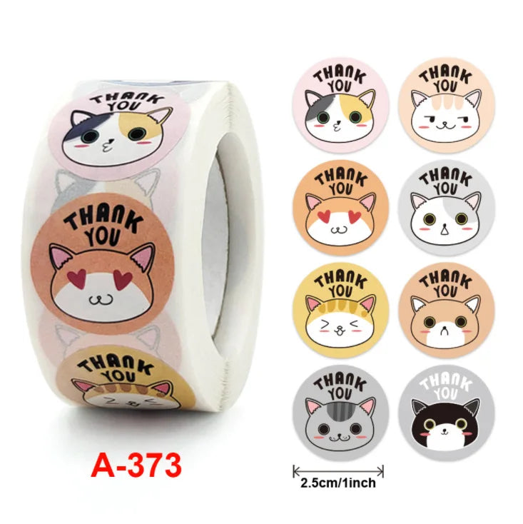 50-500pcs Cartoon Cute Sticker Children Reward Encouragement Sticker Birthday/holiday Party Gift Packaging Sealing Decor Lables