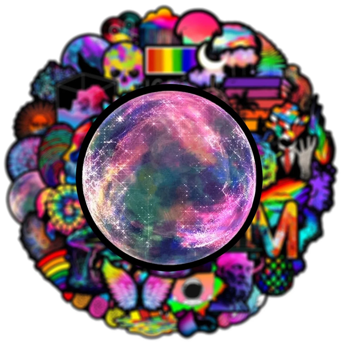 Art Graffiti Colorful Spectrum Sticker Packs