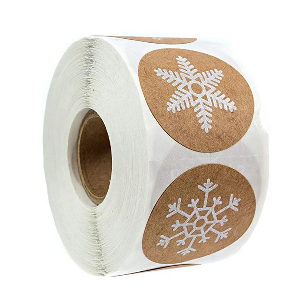 500pcs Christmas Snowflake Stickers for Scrapbooking