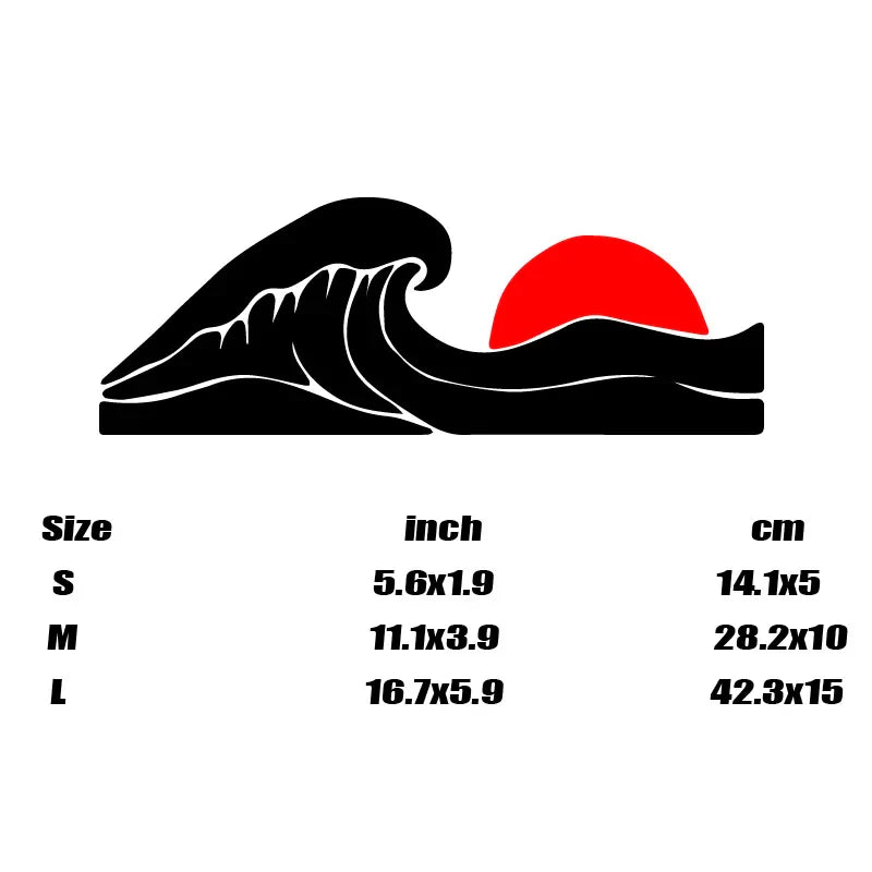 WAVES Stickers for Cars, Laptops, Walls & Crafts