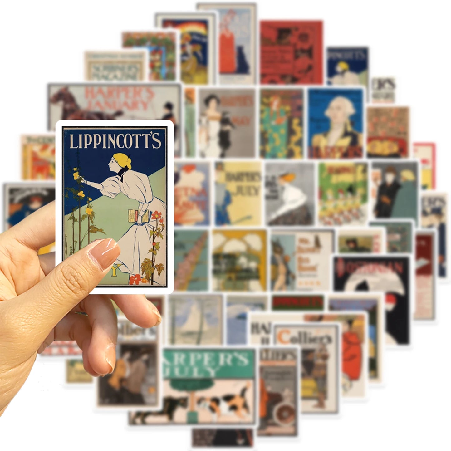 50pcs Old School Art Poster Stickers Classic Sticker For Suitcase Skateboard Laptop Luggage Phone Car Styling DIY Decals