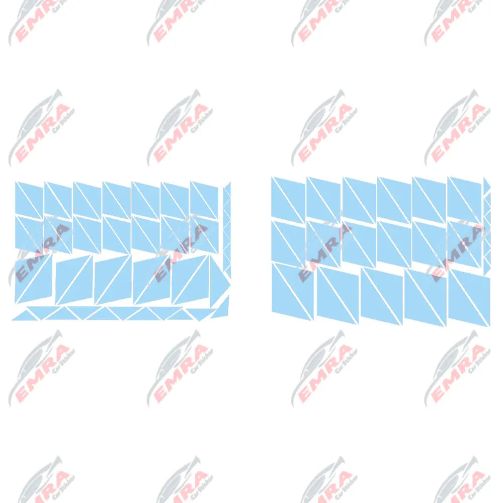 102PCS Angular Shape Sticker For Car Accessories Decoration Side Camouflage Kit Wrap Camo Tuning Styling Waterproof Vinyl Decals