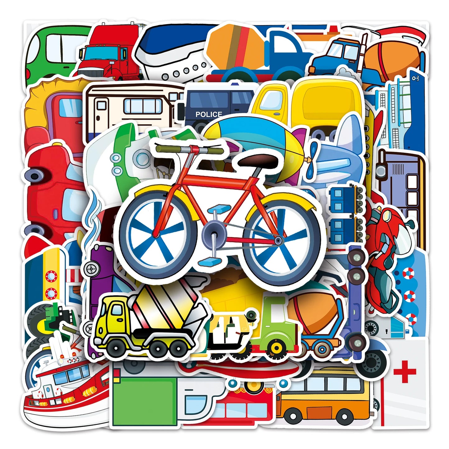 50Pcs Cute Waterproof Vinyl Stickers for Skateboard Snowboard