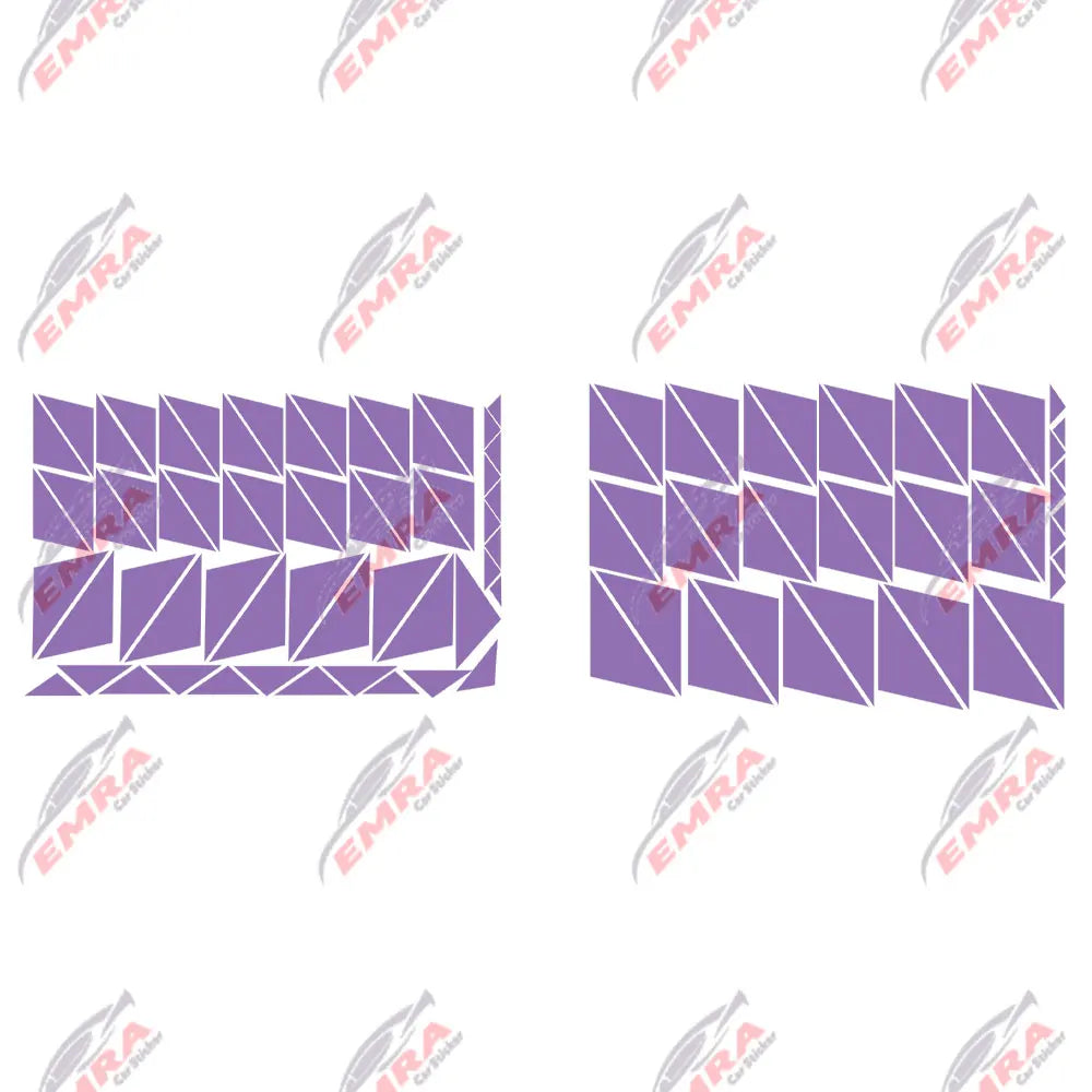 102PCS Angular Shape Sticker For Car Accessories Decoration Side Camouflage Kit Wrap Camo Tuning Styling Waterproof Vinyl Decals