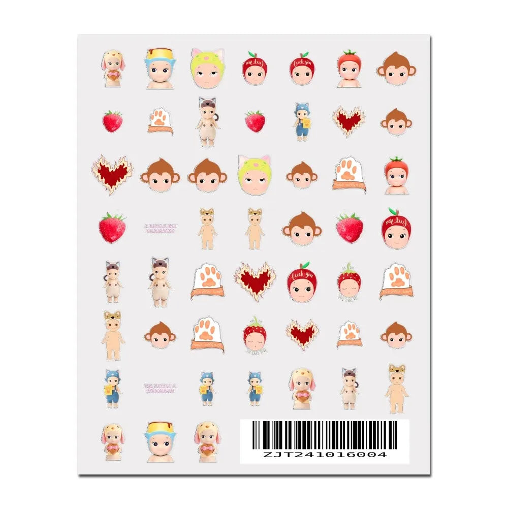 3D Cartoon Nail Art Sticker Adhesive Decal Manicure