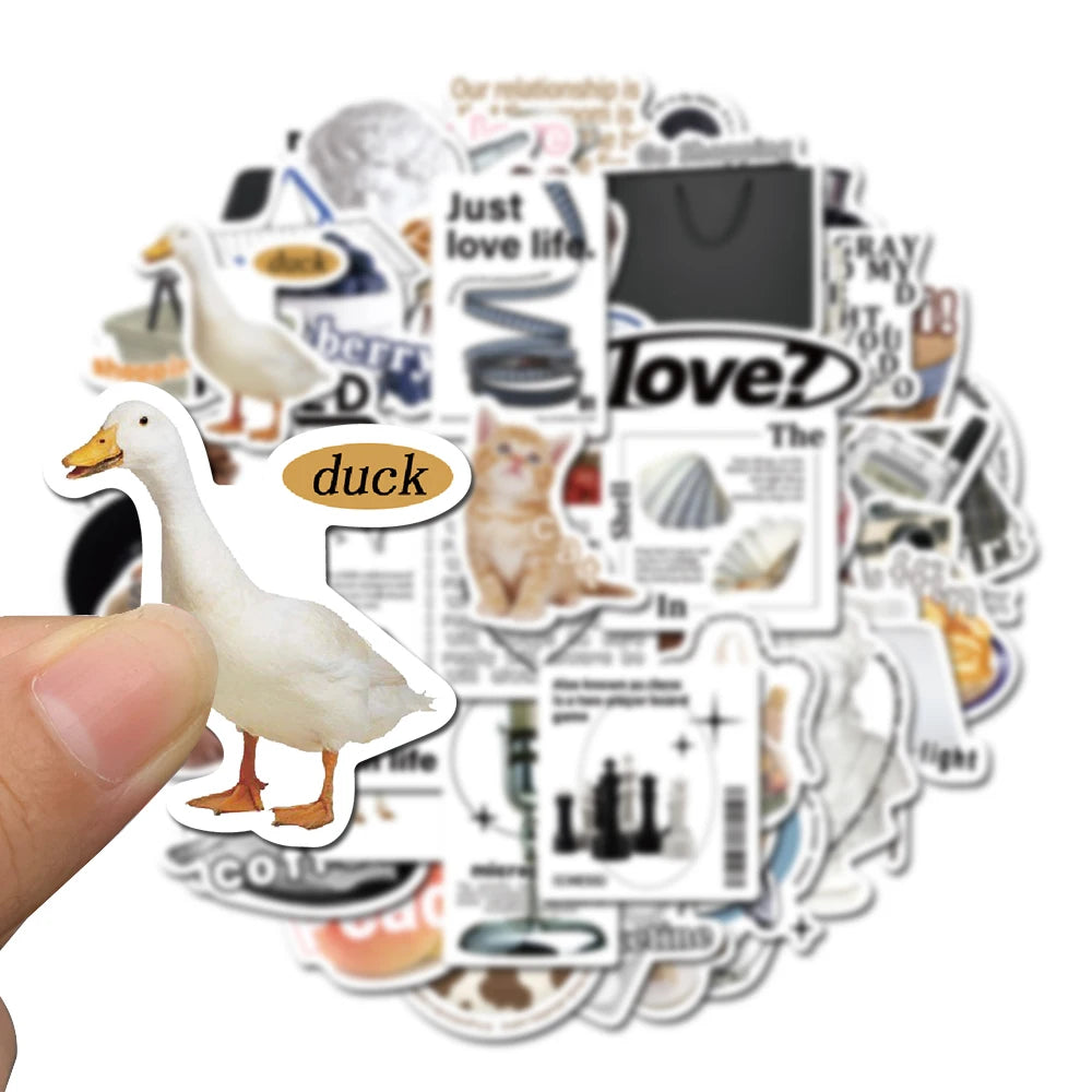 10/25/55pcs Cartoon Ins Style Cute Graffiti Anime Stickers Luggage Diy Skateboard Laptop Helmet Guitar Sticker Decals Toys