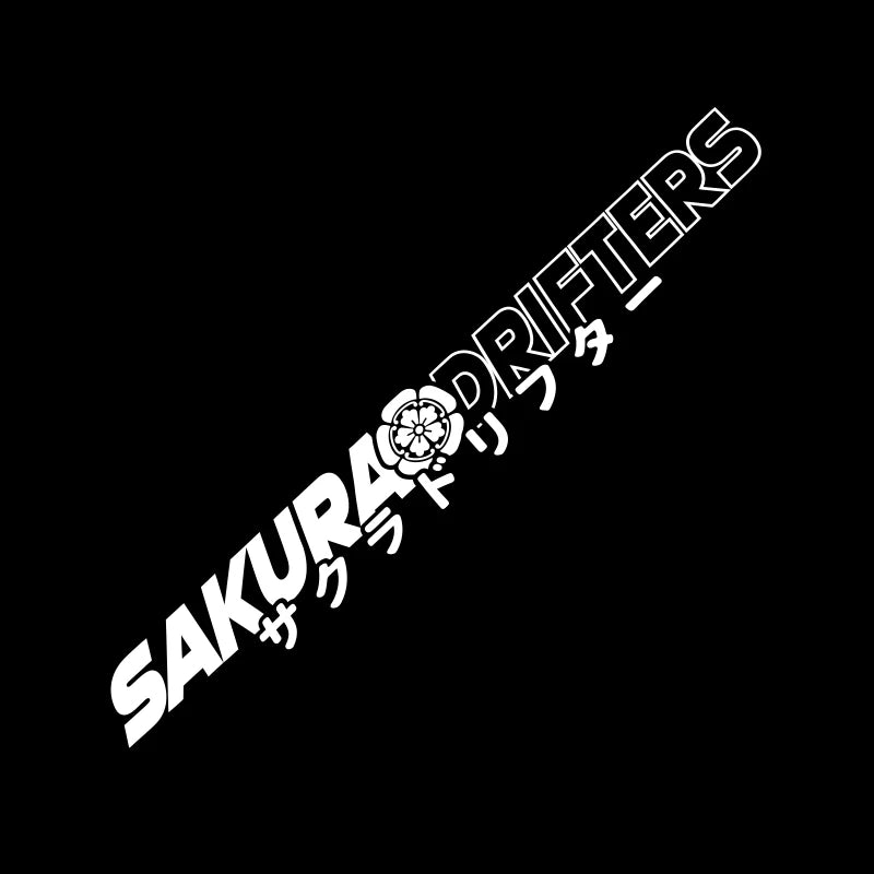 Sakura Drifters JDM Sticker for Car Window Decoration Sticker Front Windshield External Accessories Waterproof Vinyl Decals