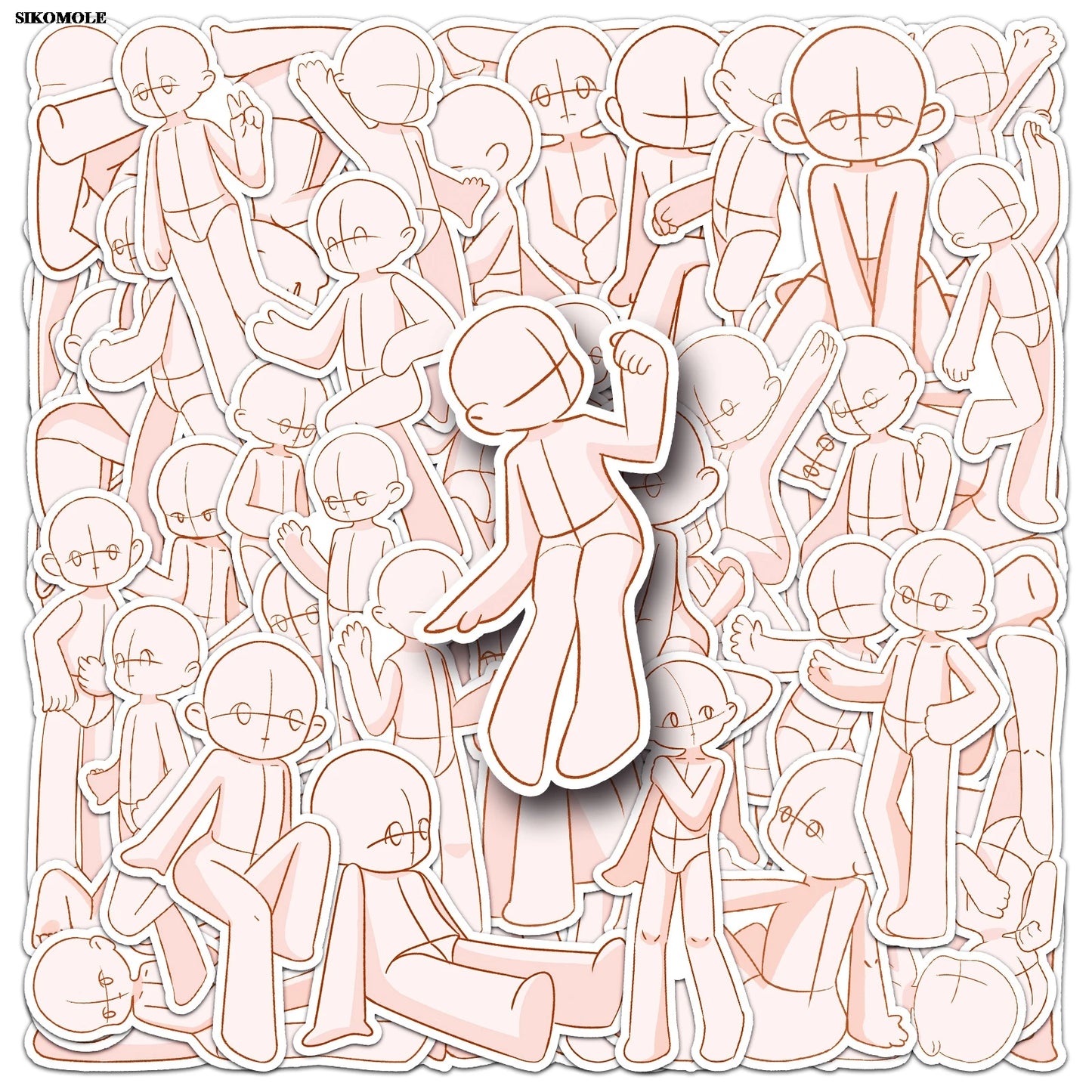Kawaii Cartoon Graffiti Stickers for Laptop Luggage Suitcase (10/30/50pcs)