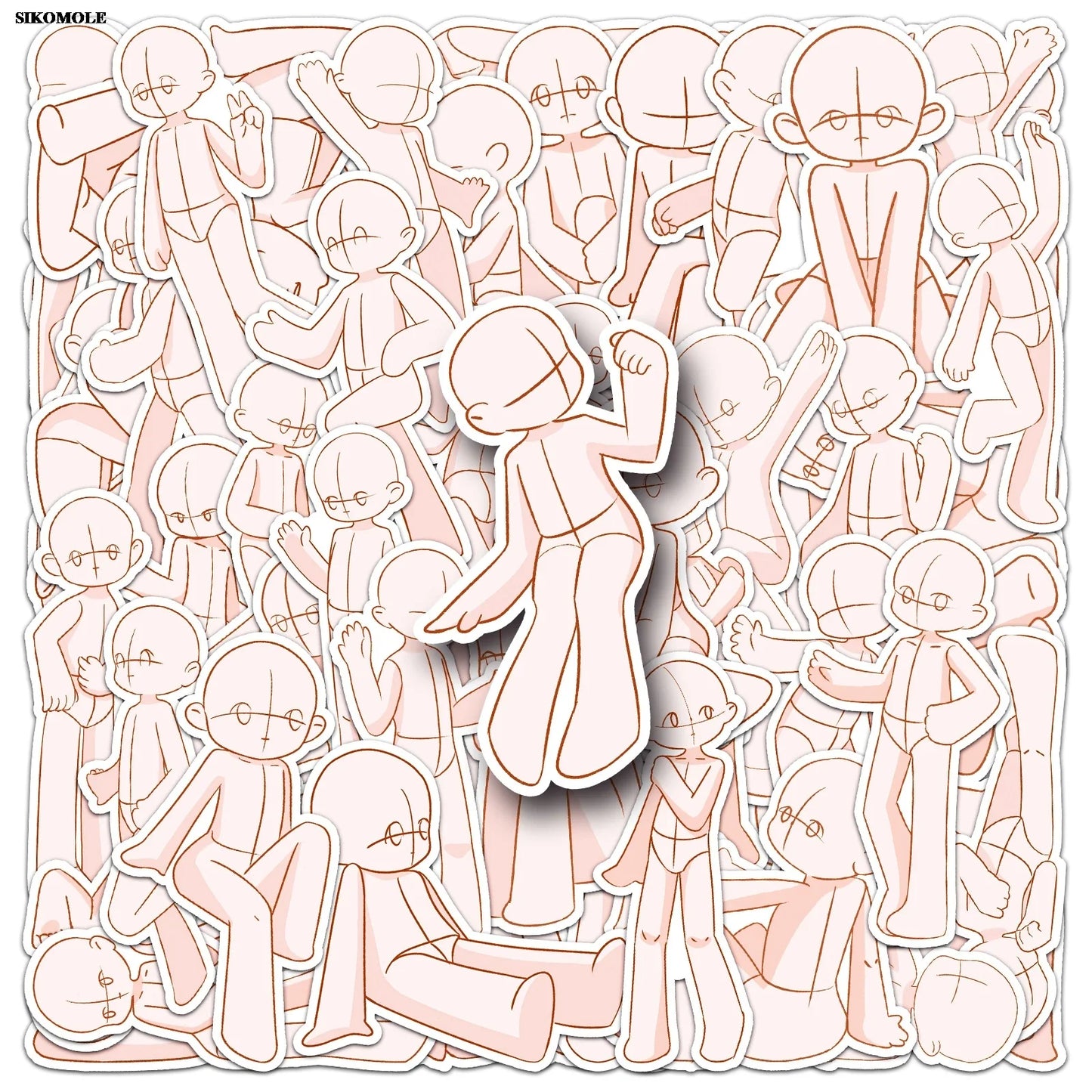 Kawaii Cartoon Graffiti Stickers for Laptop Luggage Suitcase (10/30/50pcs)
