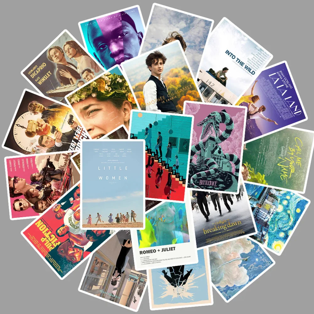 25pcs Movie Stickers Kill Bill Pulp Fiction Waterproof Laptop Skateboard Art
