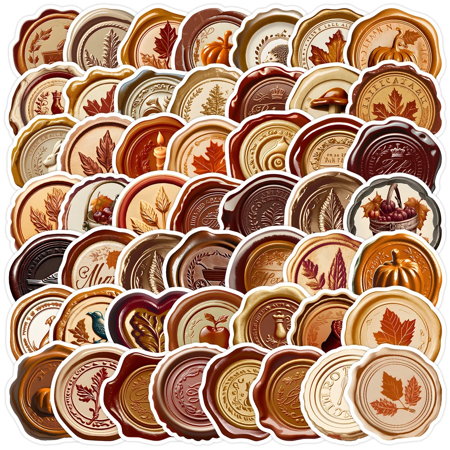 50Pcs Cartoon Nordic Stamp Graffiti Stickers for Helmet Wall DIY Decoration