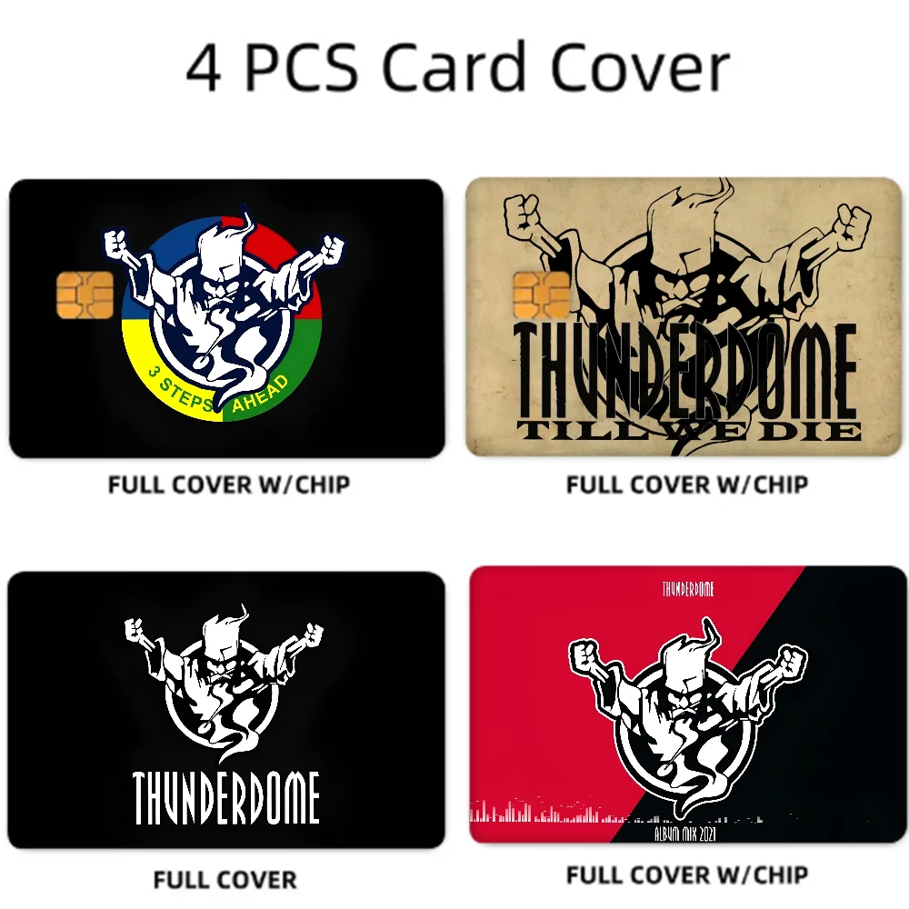 Cartoon Credit Card Stickers Set - Waterproof 4pcs