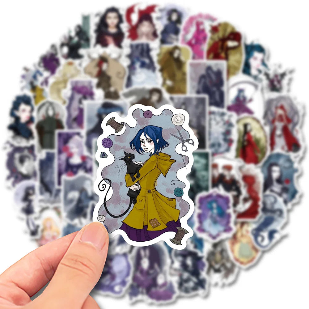 10/30/50/100PCS Cool Gothic Anime Princess Witch Stickers Decals Skateboard Laptop Motorcycle Luggage Funny Waterproof Sticker