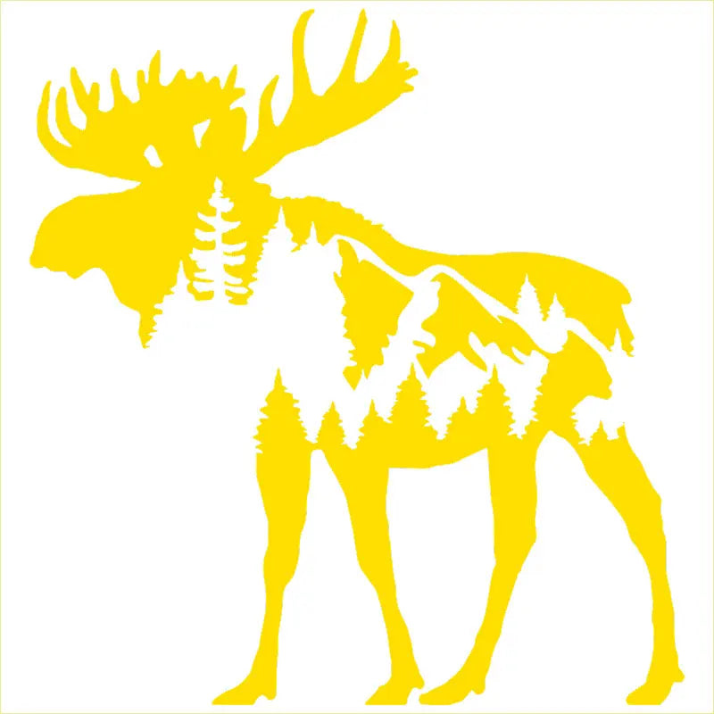 Pacific Northwest Moose Car Window Vinyl Decal Sticker