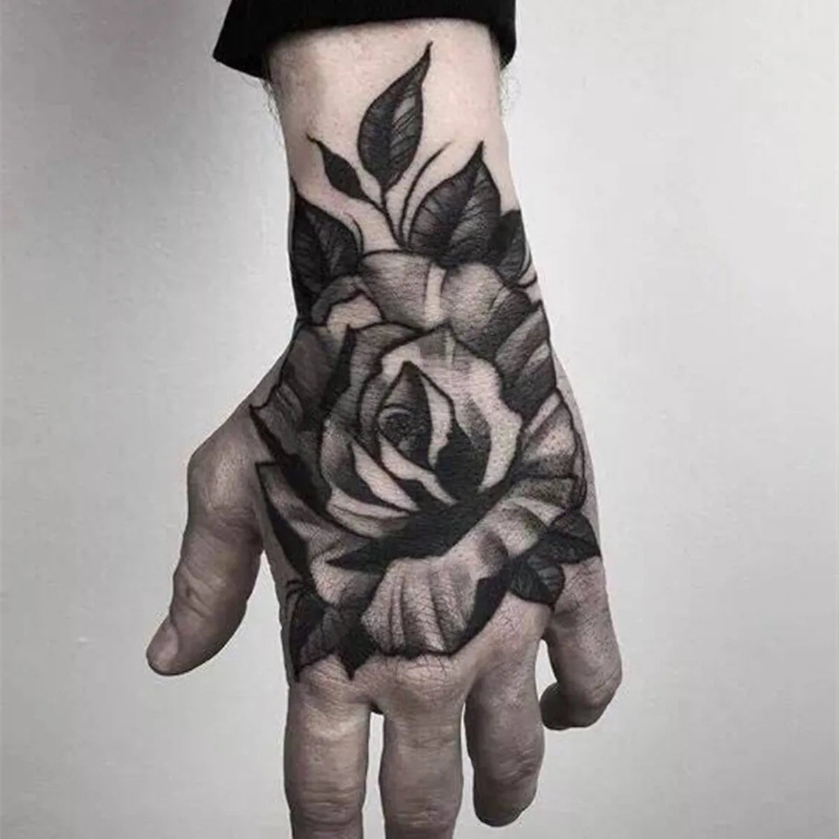Waterproof Temporary Hand Flower Tattoo Sticker