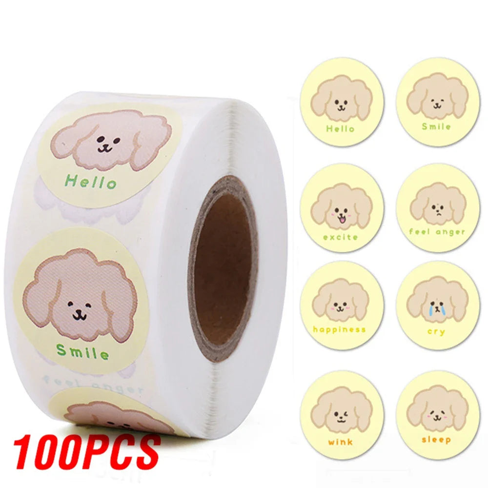 Animal Dog Reward Stickers for Kids (100-500pcs)