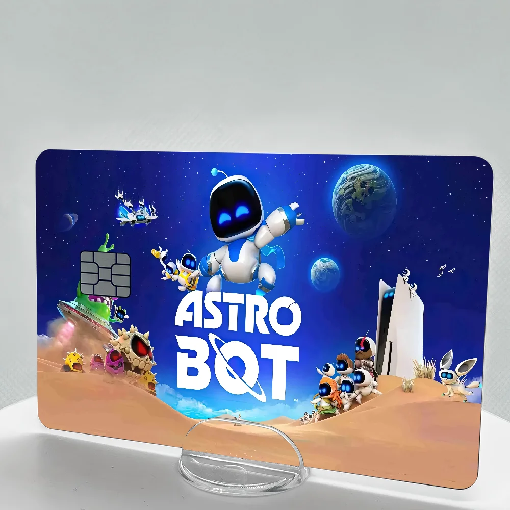 Cartoon Credit Card Stickers Set - Waterproof, 4pcs