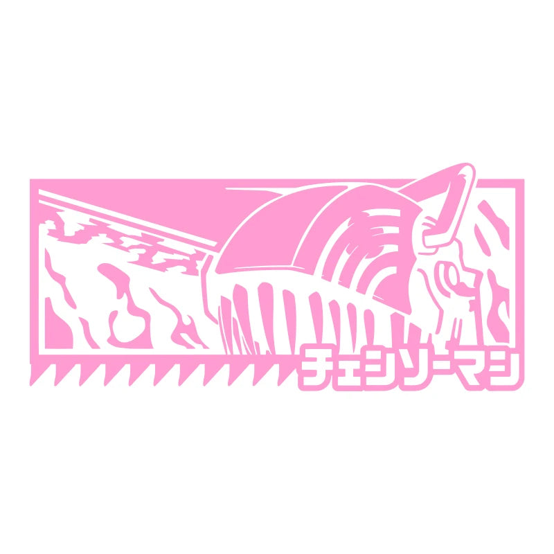 Japanese Anime Car Sticker For Chainsaw Man External Decoration Window Bumper Notebook Stickers Modeling PVC Vinyl Decals