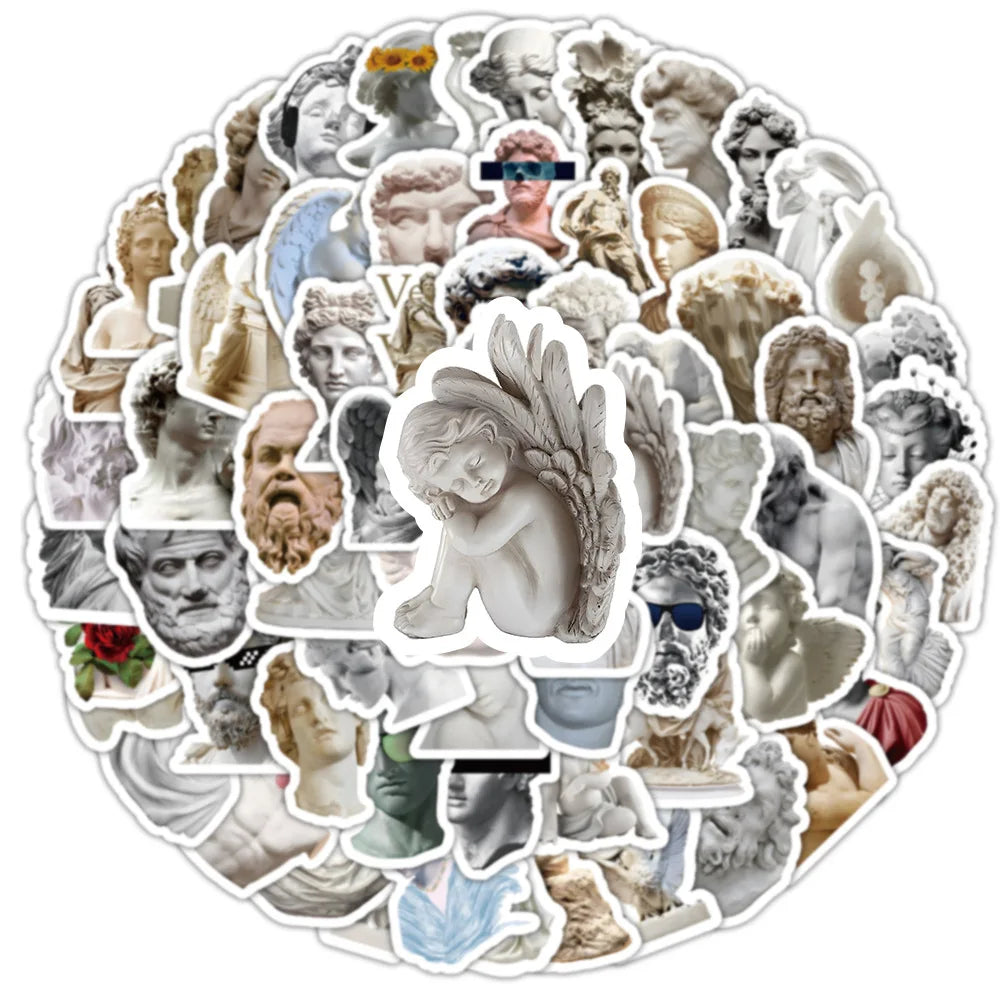10/30/50/100PCS David Angel Art Statuary Stickers Decals Decoration DIY Waterproof Phone Laptop Fridge Guitar Car Sticker Toys