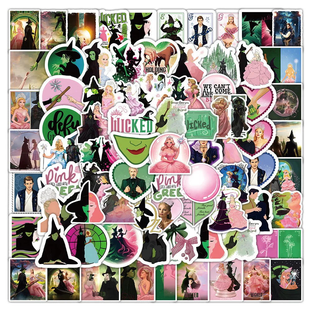 Cartoon Wicked Love Movie Stickers for Phone Laptop Luggage Skateboard 10/30/50/100PCS