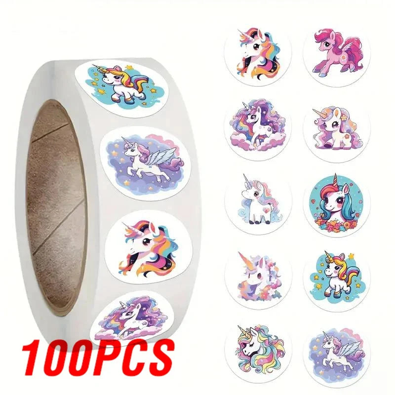 Unicorn Animal Stickers: Kids Reward & Gift Decals