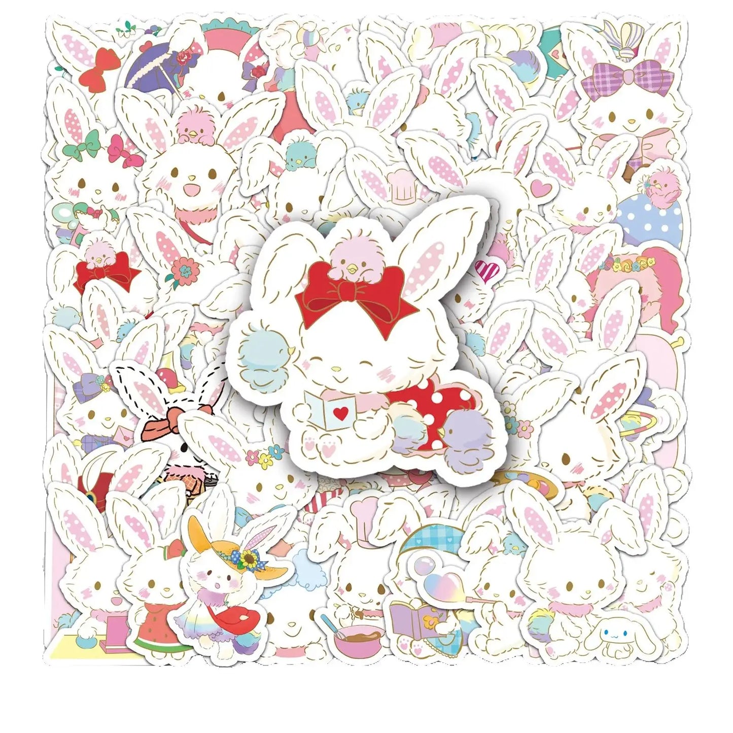 50Pcs Sanrio Wish Me Mell Stickers for Laptop & Phone
