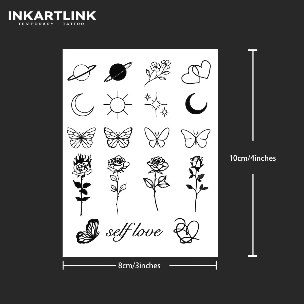 Waterproof Semi-Permanent Tattoo Sticker, Lasts 15 Days