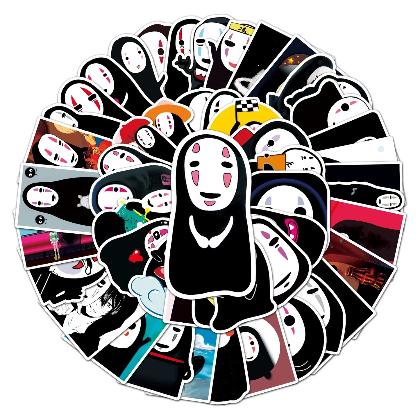 50Pcs Cartoon Waterproof Vinyl Stickers for Skateboard Snowboard Decals
