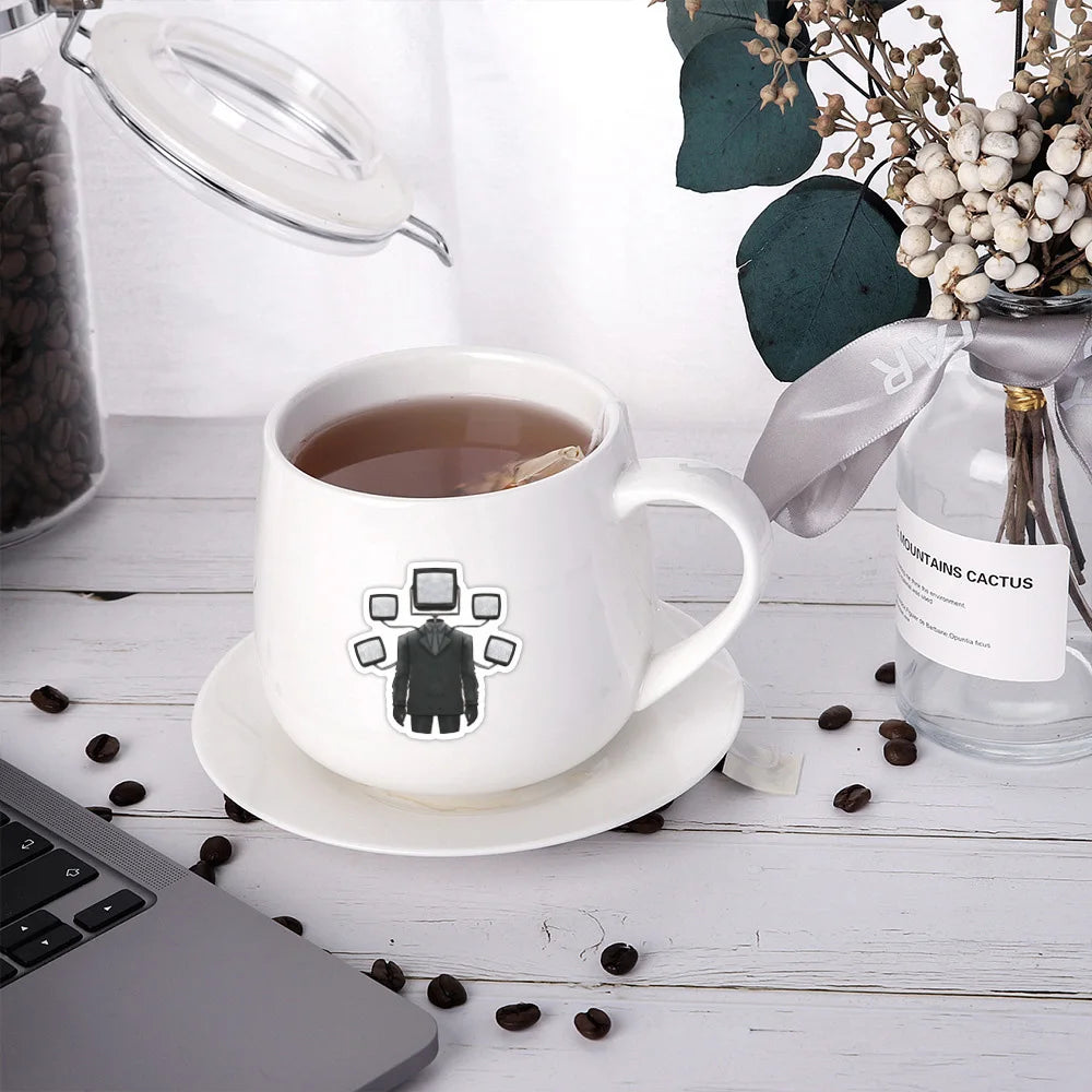 10/30/50PCS Cartoon Game Skibidi Toilet Stickers Kids Toys Graffiti For Phone Fridge Skateboard Laptop Bike DIY Decoration Gift