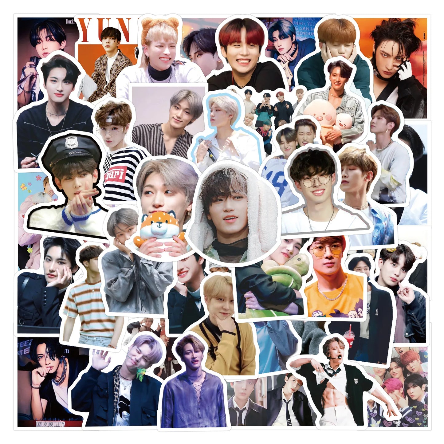 ATEEZ Stickers Set: Waterproof Decals for Luggage, Laptop, Phone, Car, Bike, Skateboard