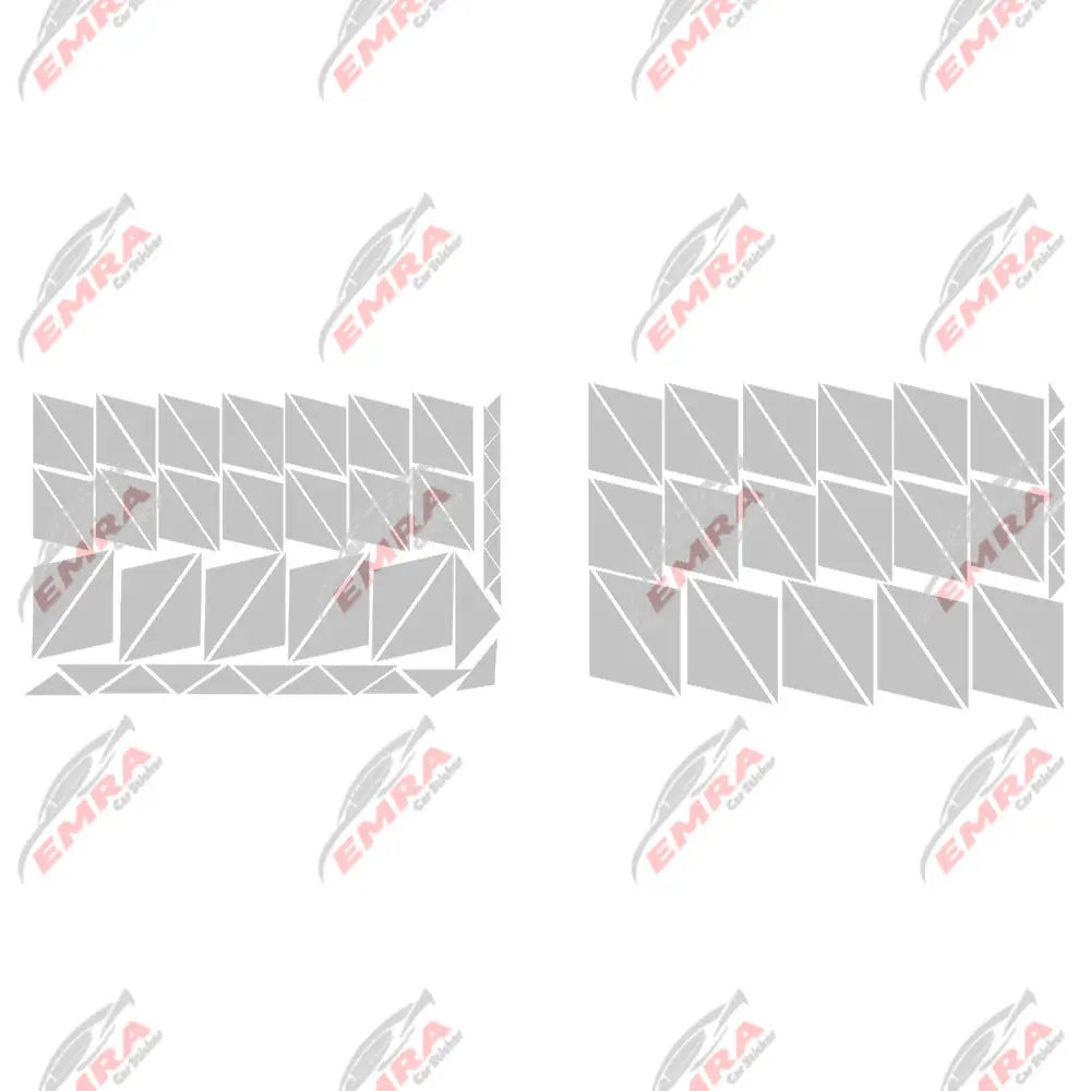 102PCS Angular Shape Sticker For Car Accessories Decoration Side Camouflage Kit Wrap Camo Tuning Styling Waterproof Vinyl Decals