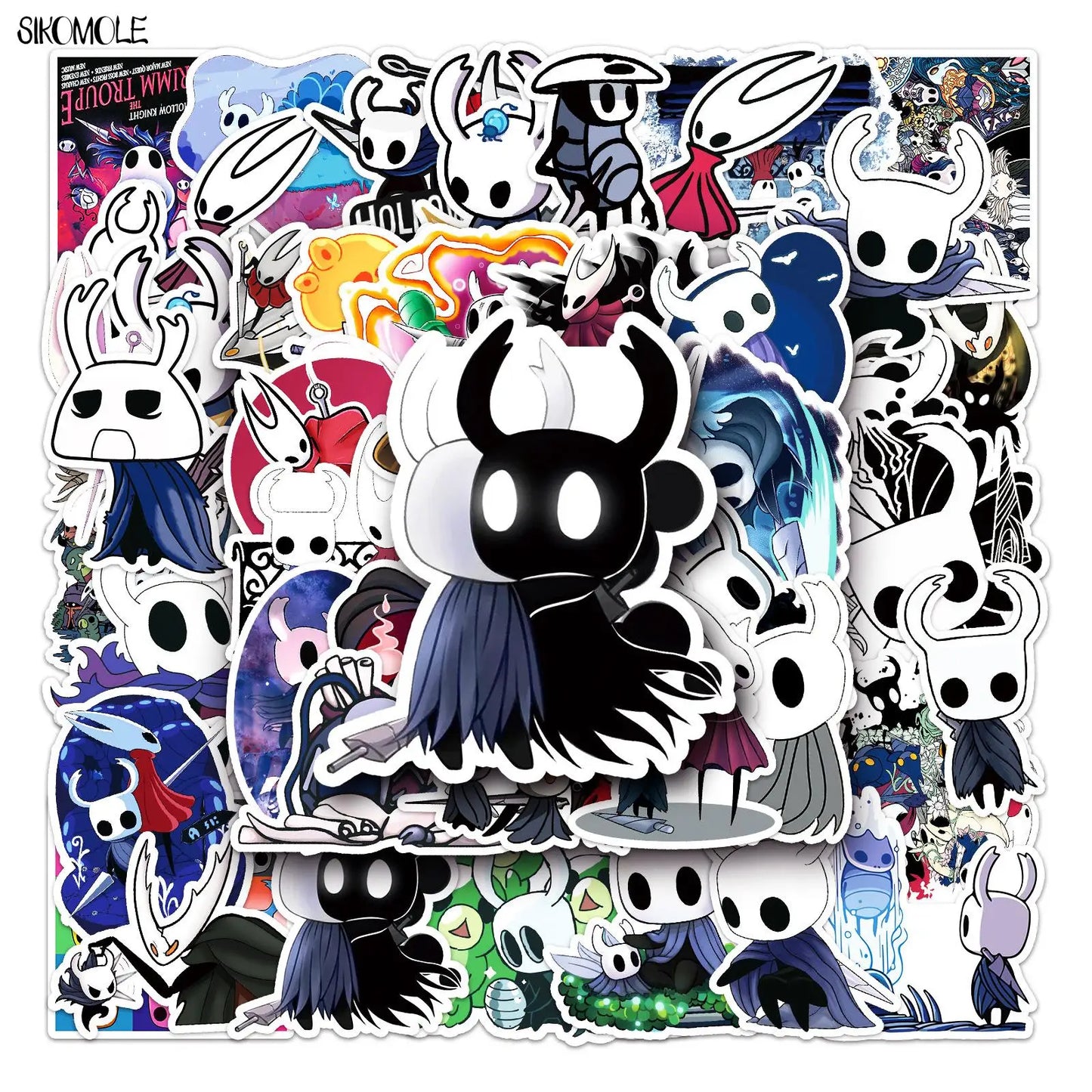 Hollow Knight Stickers Pack: Cartoon Game Decals for Kids, Skateboard, Laptop, Phone