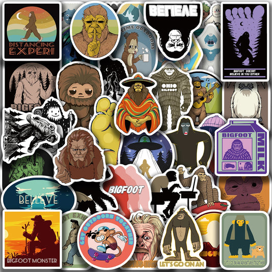 50PCS Outdoor Orangutan Graffiti Stickers Laptop Phone Guitar Notebook Suitcase Cup Waterproof Cartoon Sticker Toy