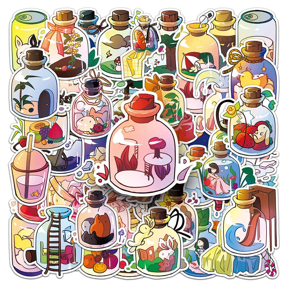 Cartoon Cute Aesthetic Stickers for Laptop, Luggage, Phone, Guitar - 10/30/50PCS