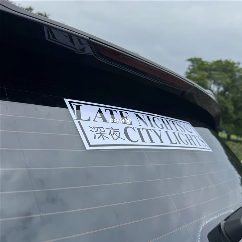 City Lights Car Window Decal Sticker Vinyl Applique