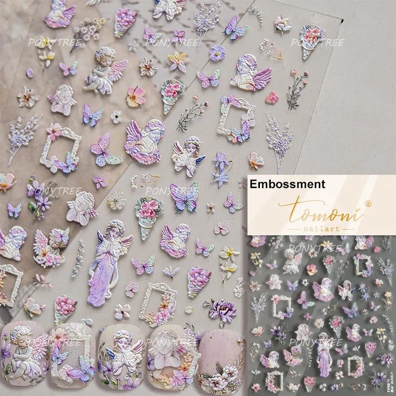 Vintage Rose Garden Nail Art Stickers Decals
