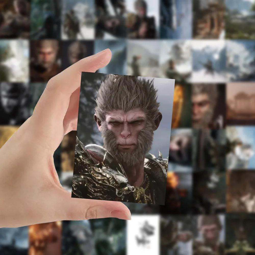 Black Myth Wukong 3D Stickers: 10/30/60pcs Waterproof Decals for Motorcycle, Bike, Computer, Fridge, DIY