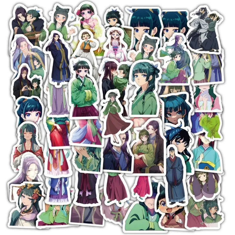 60pcs Apothecary Diaries Anime Stickers for Laptop, Phone, Water Bottle, Suitcase, Stationery, Refrigerator