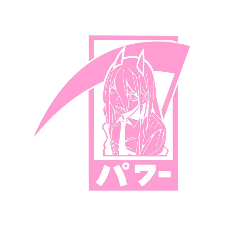 Anime Sickle Girl Vinyl Car & Laptop Sticker Decal