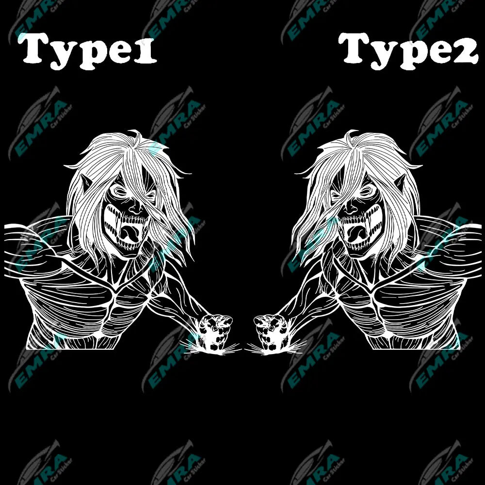 Anime Car Decals: Side Hood & Window Vinyl Stickers