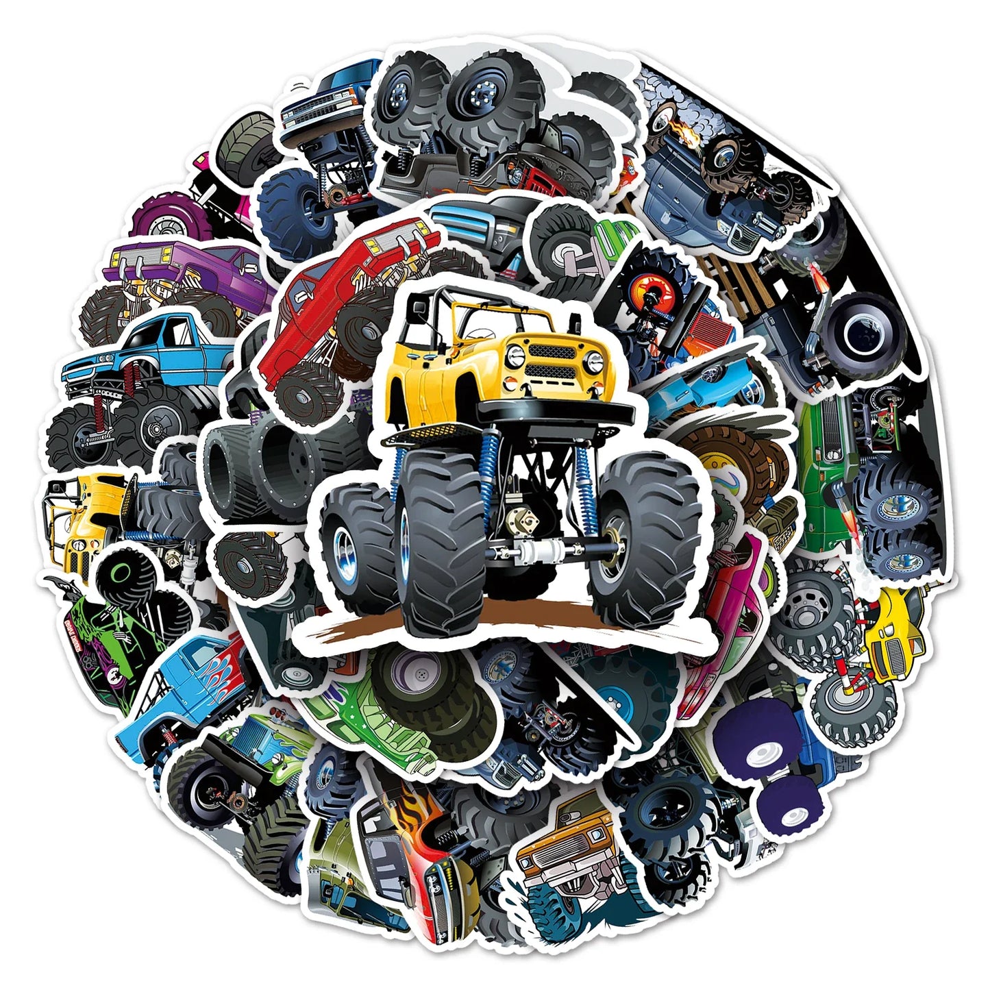 50Pcs Bigfoot Car Cartoon Waterproof Vinyl Stickers