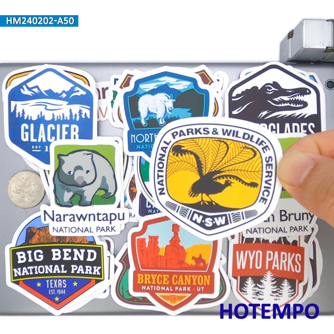 20/30/50Pieces National Park Retro Attractions Posters Travel Stickers for Phone Luggage Motorcycle Car Bike Laptop Sticker Toys