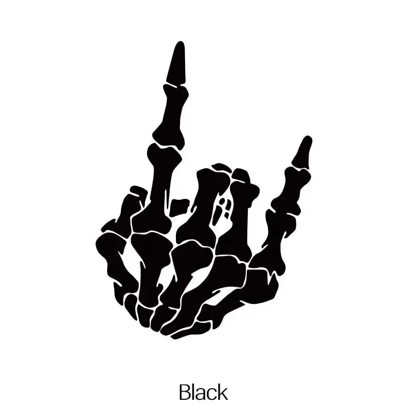 Skull Finger Car Stickers - Cool, Creative, Fun Design