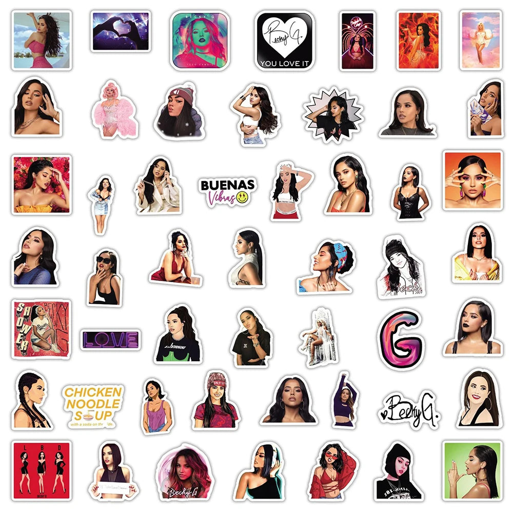 Singer Becky Sticker Packs