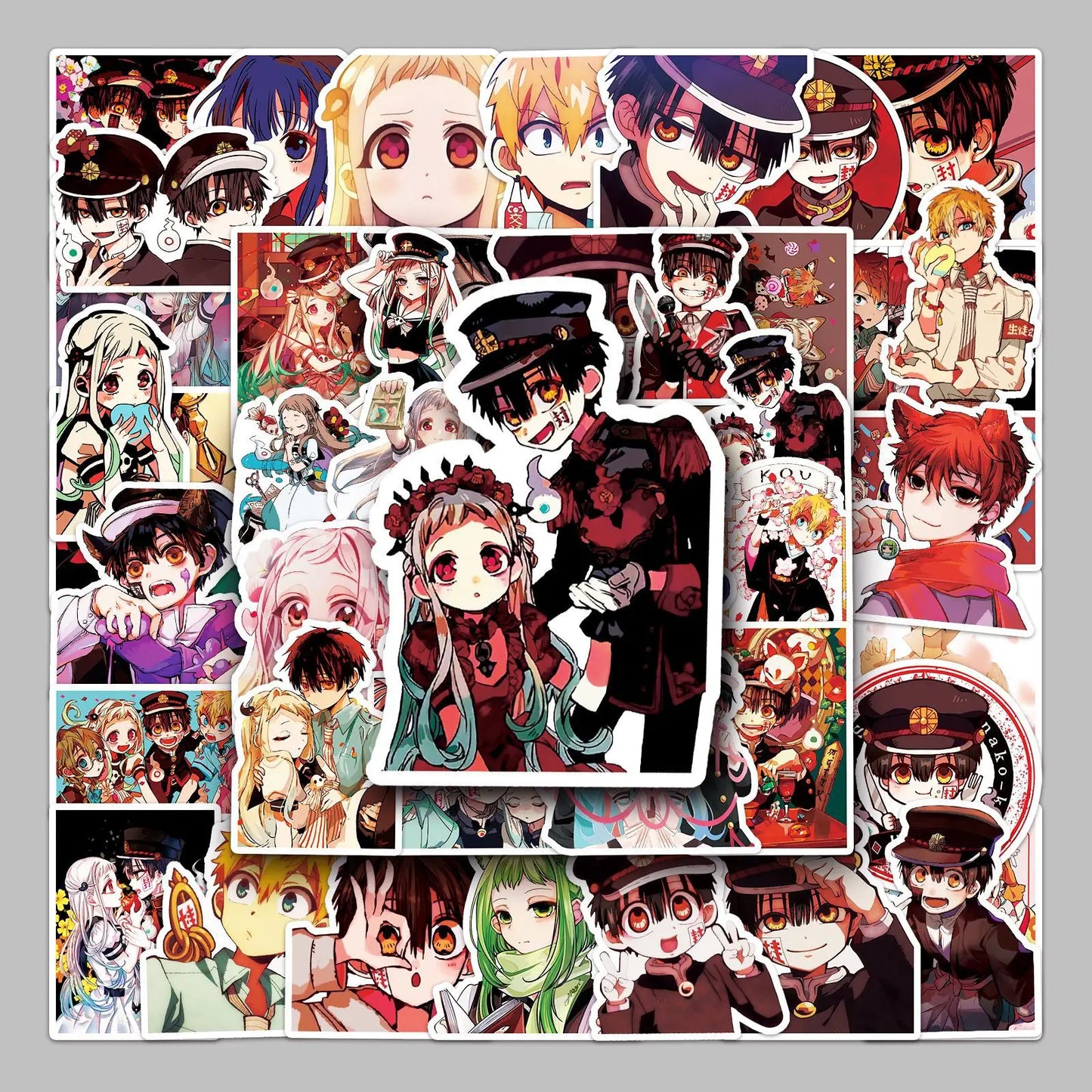 Toilet-bound Hanako-kun Graffiti Stickers Pack - 50pcs for Helmet, Desktop, Wall Decoration, DIY
