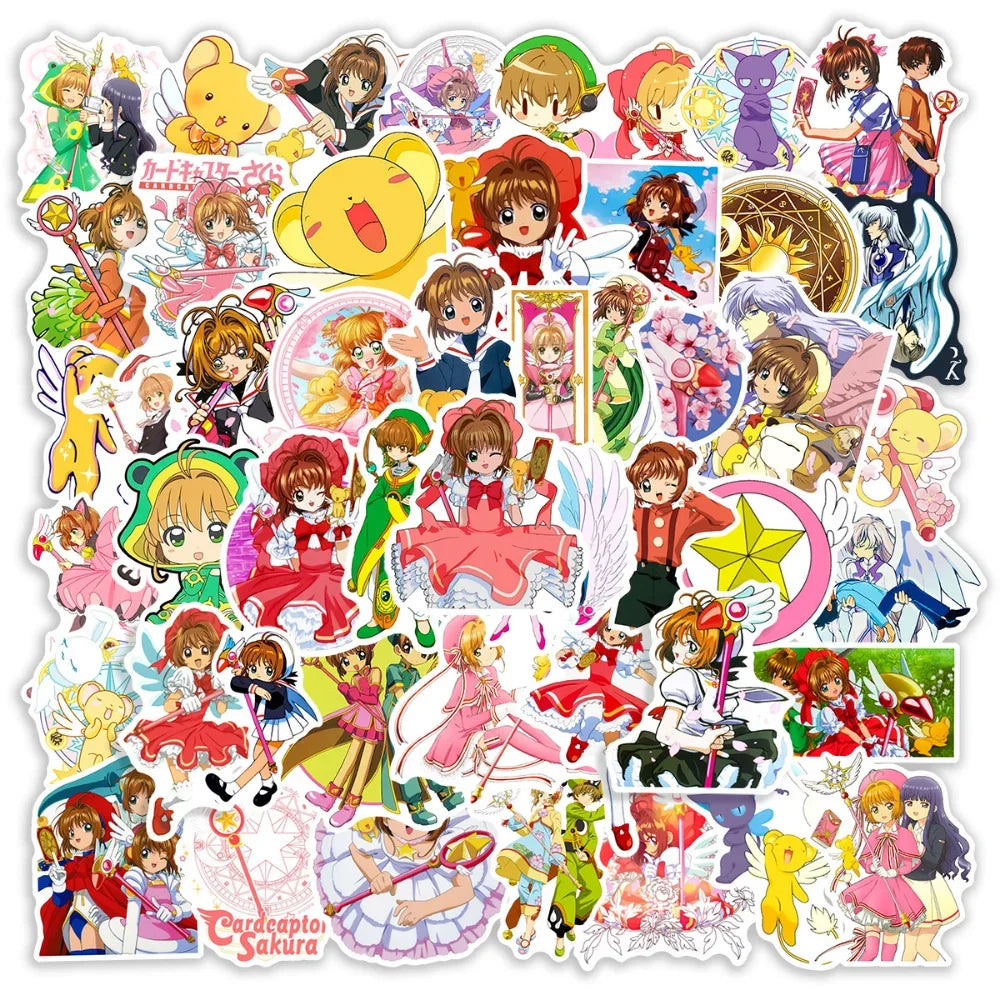 10/50Pcs Anime Cartoon Girl Paper Sticker Stationery DIY Scrapbook Decor Graffiti Stickers for Laptop Skardboard Car Bike
