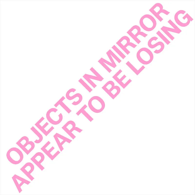 JDM Car Sticker: "Objects in Mirror" Vinyl Decal