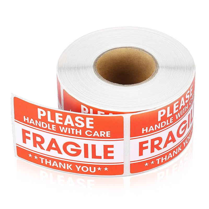 100PCS Fragile Handle With Care Stickers